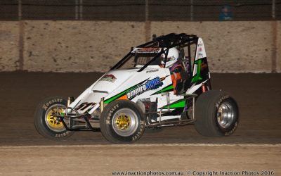Chris Solomon takes Out the Hickman’s Tree Maintenance 360 Sprintcar Challenge.
