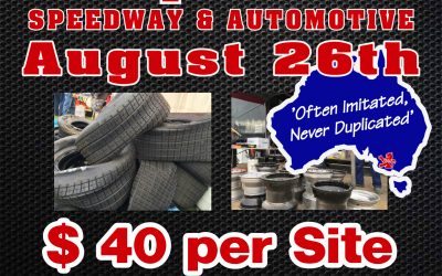 39th Annual Swap Meet August 26th.