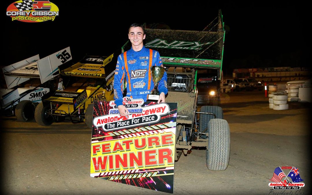American 17 year old Speedway sensation wins the Presidents Cup at Avalon Raceway.