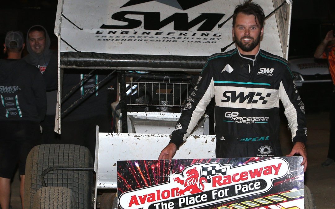 Jamie Veal wins the Kings Cars Geelong $20,000 – Avalon Raceway Track Championship