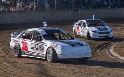 MONSTER JSPA JUNIOR SEDAN FIELD BACKED WITH MODIFIED SEDANS AND MIGHTY V8 DIRT MODS