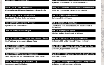 Avalon Raceway Calendar Announcement
